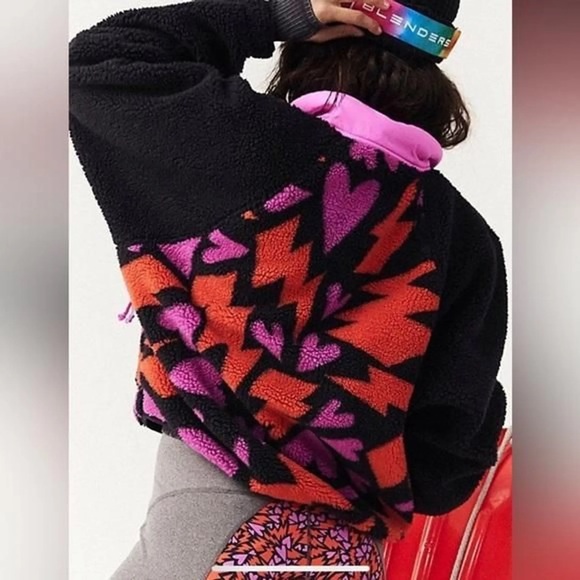 HIT THE SLOPES BOLTS OF LOVE PRINTED JACKET FREE PEOPLE - Picture 8 of 9